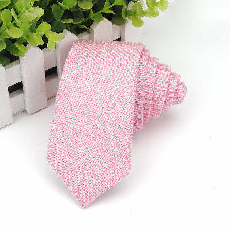 Men's Neckties Wholesale Super Narrow Spot Imitation Wool 6cm