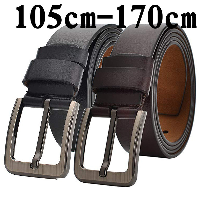 Casual wild two-layer leather belt