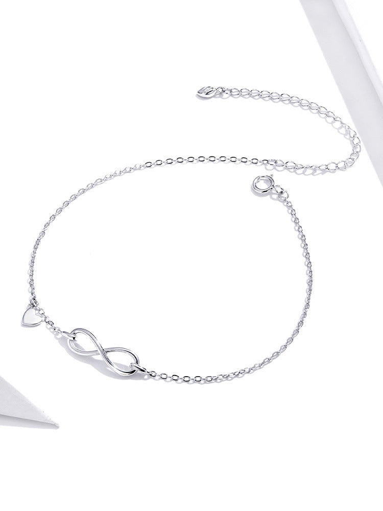 Anklet Sterling Silver Simple Foot Ornaments