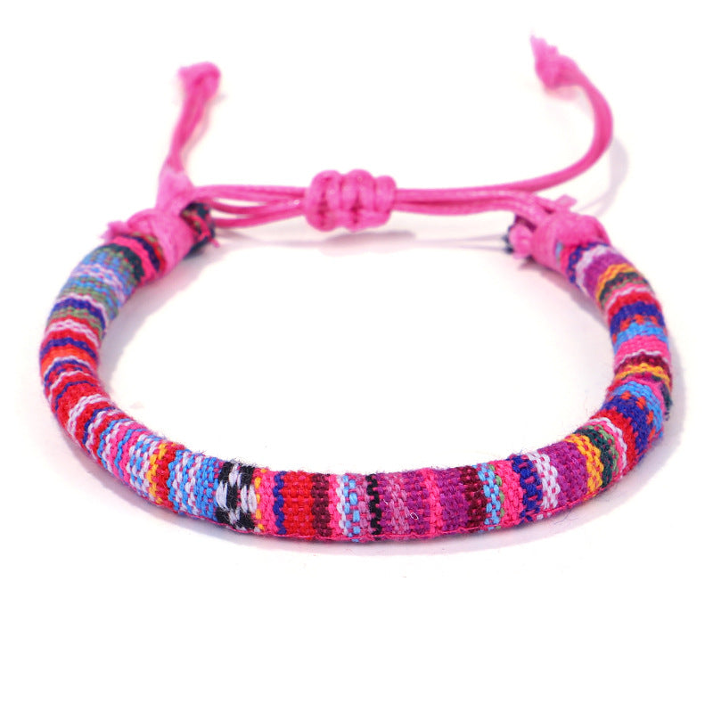 New Ethnic Style Bracelet Color Cotton Rope Hand-woven Hand Rope