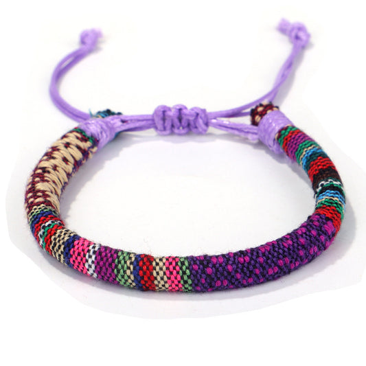 New Ethnic Style Bracelet Color Cotton Rope Hand-woven Hand Rope