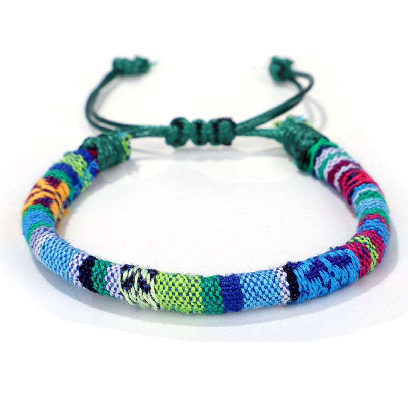 New Ethnic Style Bracelet Color Cotton Rope Hand-woven Hand Rope