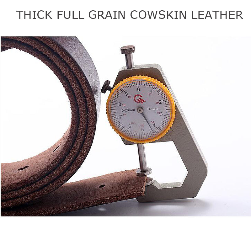 Handmade Retro Leather Pin Buckle Men's Soft Leather Pants Belt