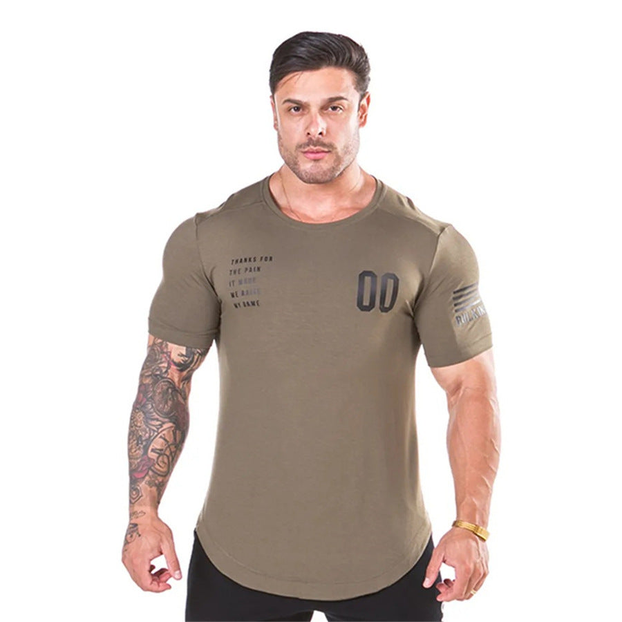 Summer Sports And Leisure Tight-Fitting Short-Sleeved T-Shirt