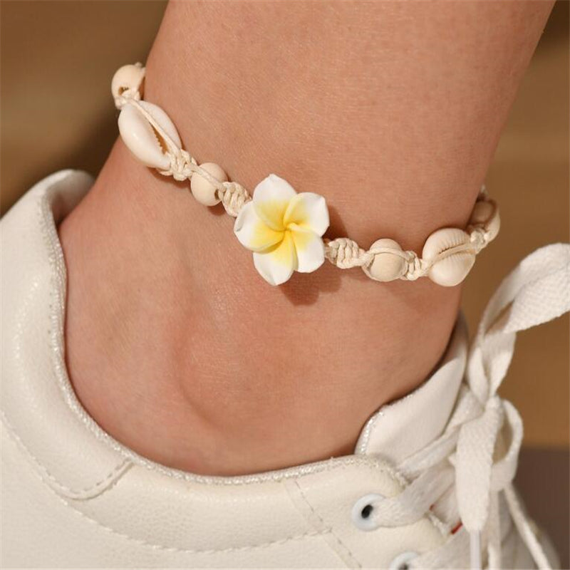 Beach Barefoot Bracelet Ankle SeaShell Anklet For Women Foot Jewelry