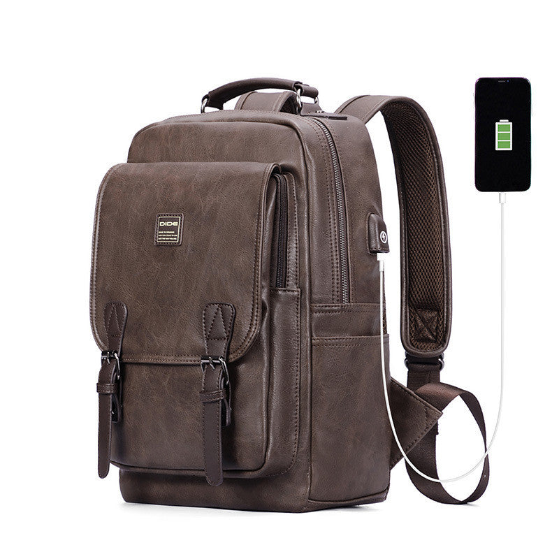 Men's Fashion Trend Backpack, Men's Travel Bag, Student School Bag Computer Bag