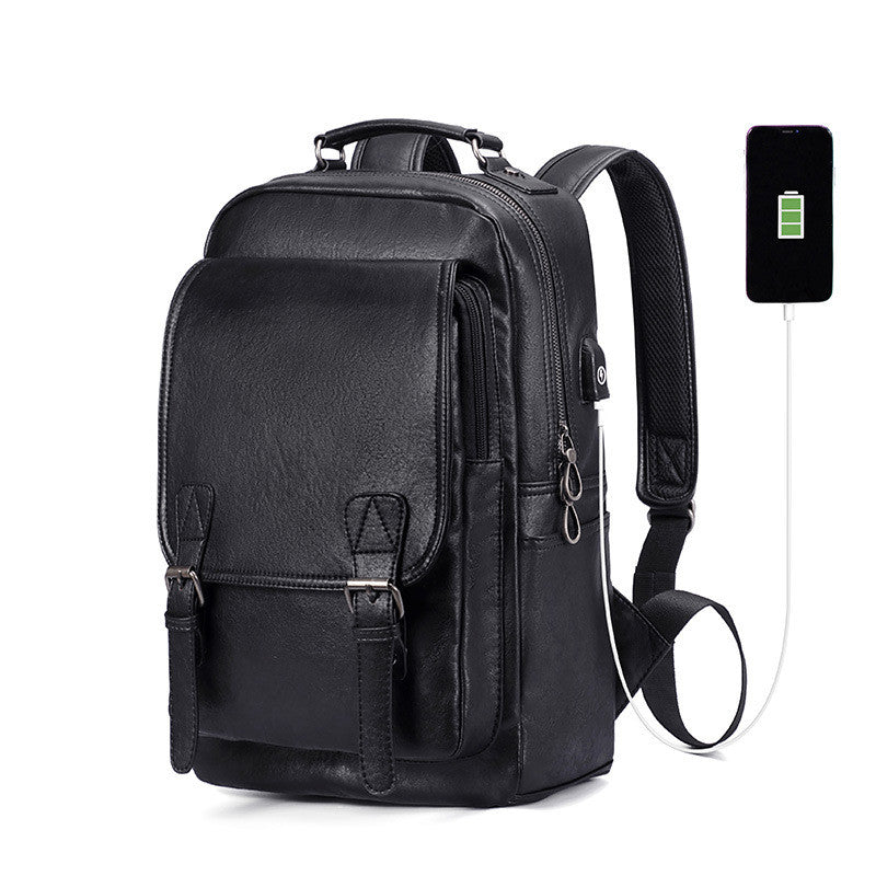 Men's Fashion Trend Backpack, Men's Travel Bag, Student School Bag Computer Bag