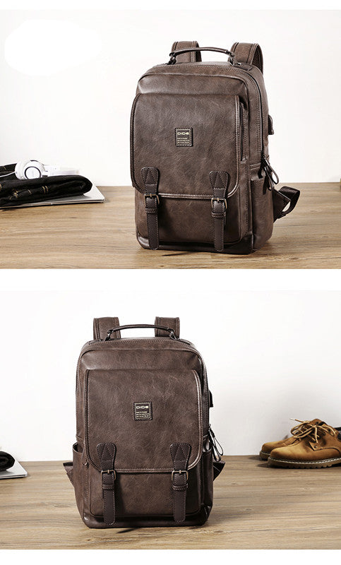 Men's Fashion Trend Backpack, Men's Travel Bag, Student School Bag Computer Bag