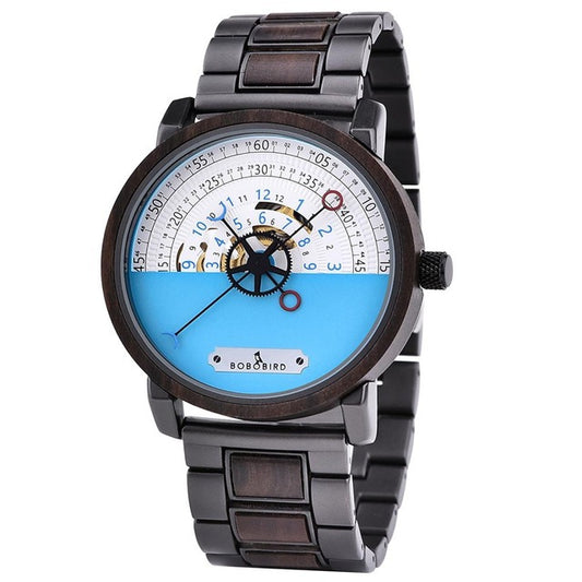 Watch BOBOBIRD Automatic Wooden Mechanical Men's Watch Wooden Watch Wooden Hand Mounted Waterproof Christmas Gift Watch