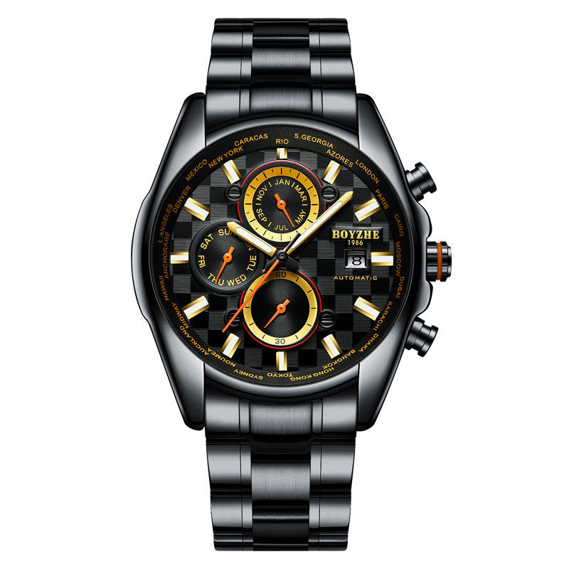 Luminous Waterproof Business Men's Mechanical Watch