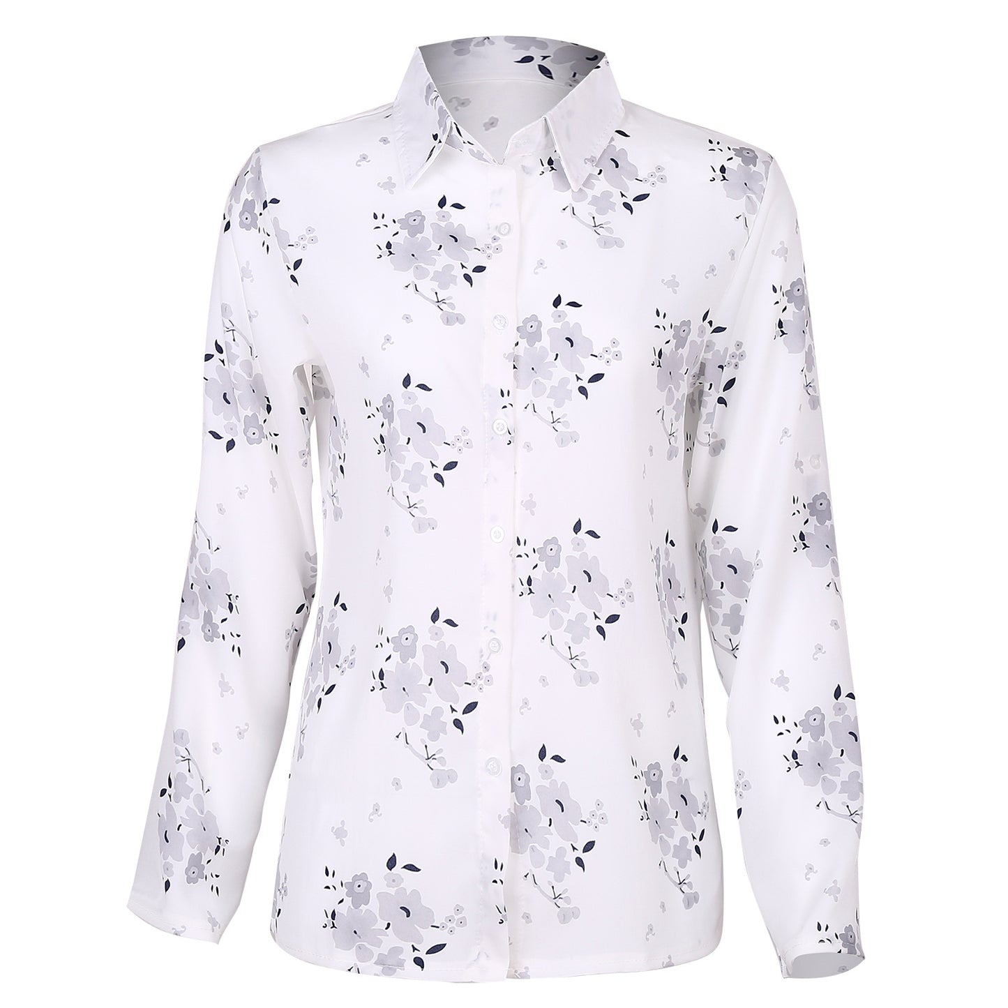 New Printed All Match Shirt Women Slim Slimming Shirt