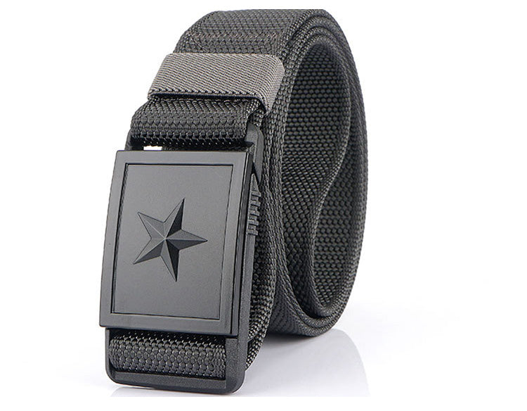 Men's Canvas Belt With Magnetic Buckle Belt