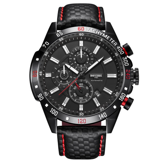 Men's Watch Sports Business Multi-Function Large Calendar Luminous Waterproof Mechanical Watch Vibrato Watch Male