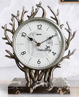 European Style Sitting Clock Living Room Silent Retro Clock