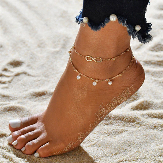 8-shaped Multilayer Anklet