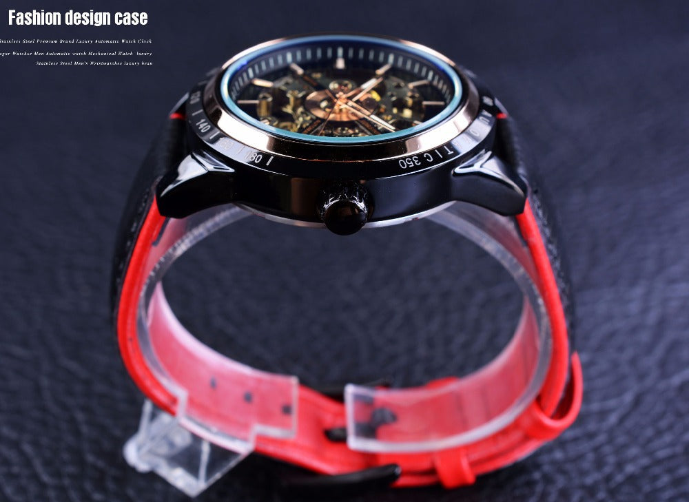 Hollow waterproof men's automatic mechanical watch