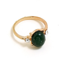 Multi-Piece Ring Ring With Diamonds Exaggerated Emerald Snake-Shaped Joint Ring 7-Piece Set