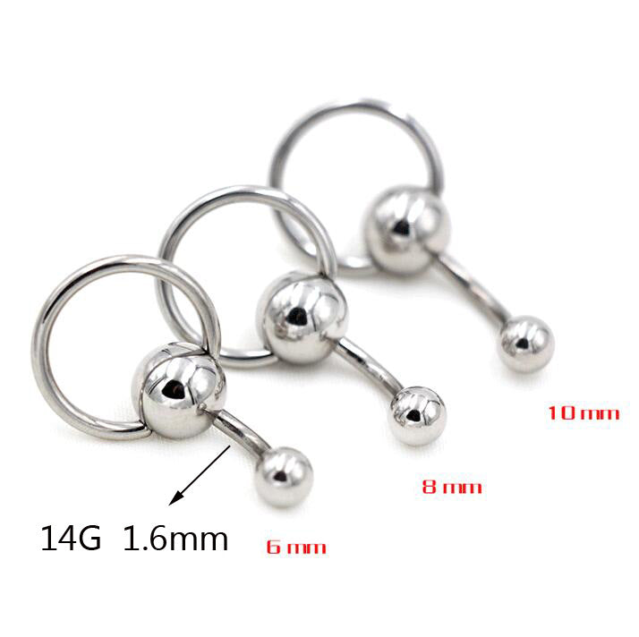Titanium Steel Sexy Classic Ring Belly Button Nail