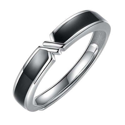 A Pair Of S925 Silver Couple Rings