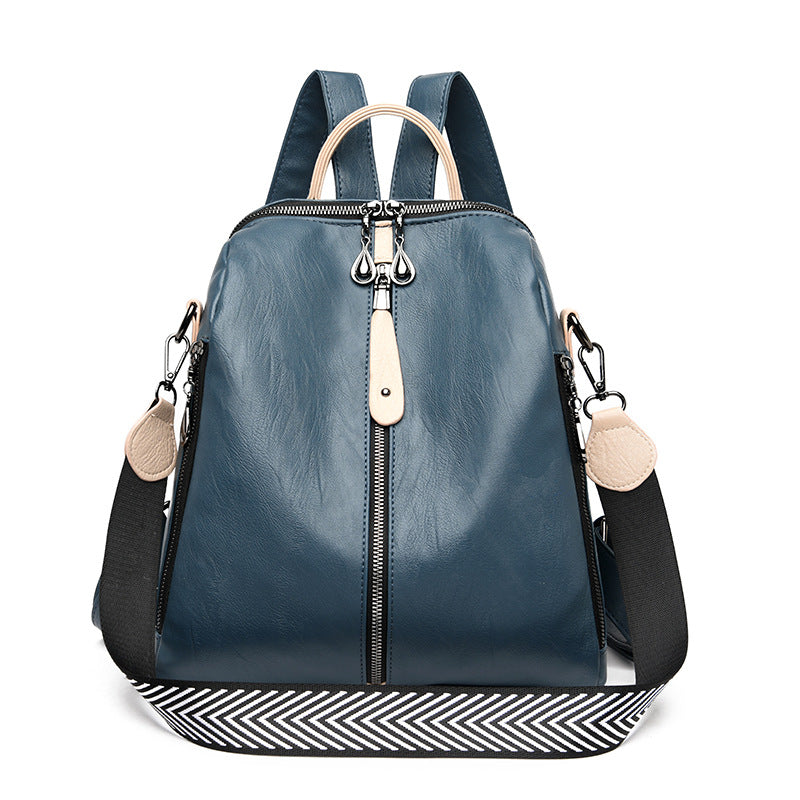 New Women Backpacks Soft Leather Backpack Fashion