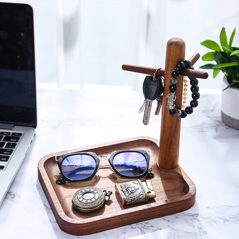 Solid Wood Key Storage Ornaments Put A Key Hook At The Entrance Of The Porch Japanese Style Creative Entry Desktop