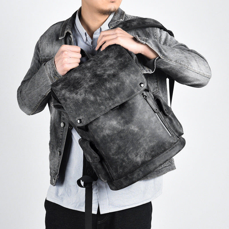 Korean Men's Backpack Men's USB Trend Fashion Backpack