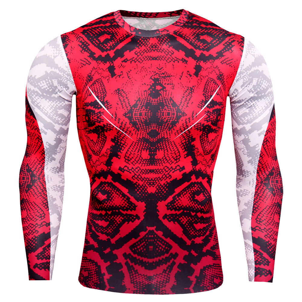 Men's Autumn And Winter T-shirt Bottoming Shirt Slim Round Neck Men's Long-sleeved T-shirt