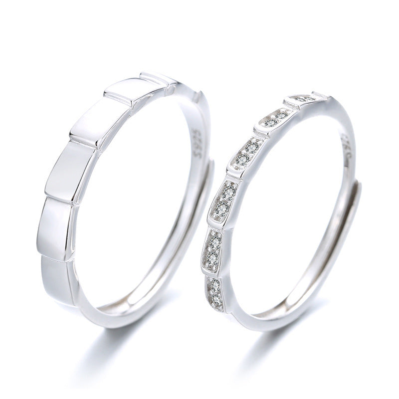 Sterling Silver Couple Rings For Men And Women