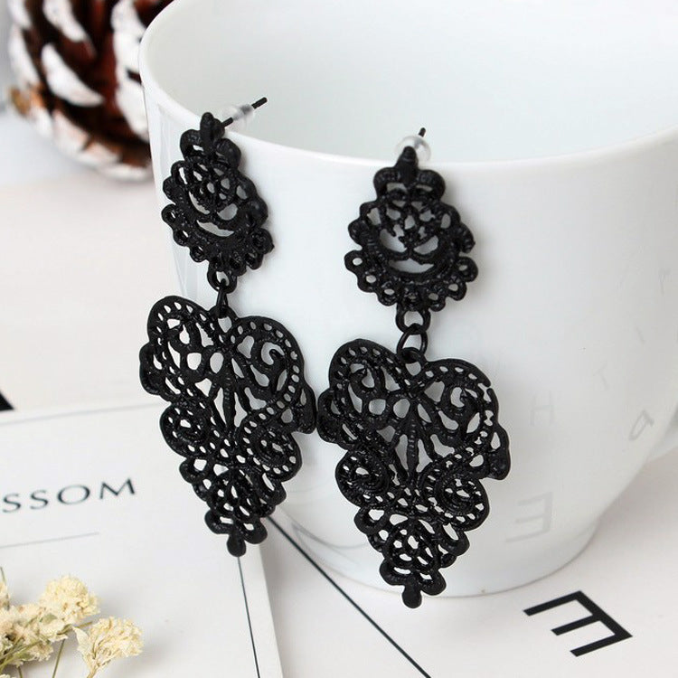 European And American New AliExpress Earrings Wholesale Wild Bohemian Hollow Earrings