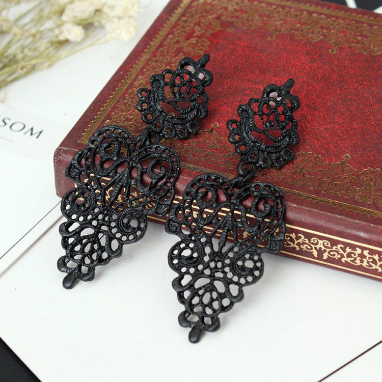 European And American New AliExpress Earrings Wholesale Wild Bohemian Hollow Earrings