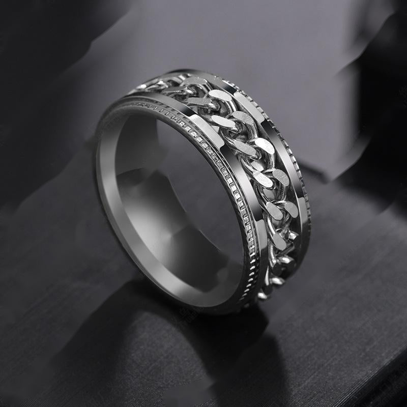 Stainless Steel Personality Men'S Ring