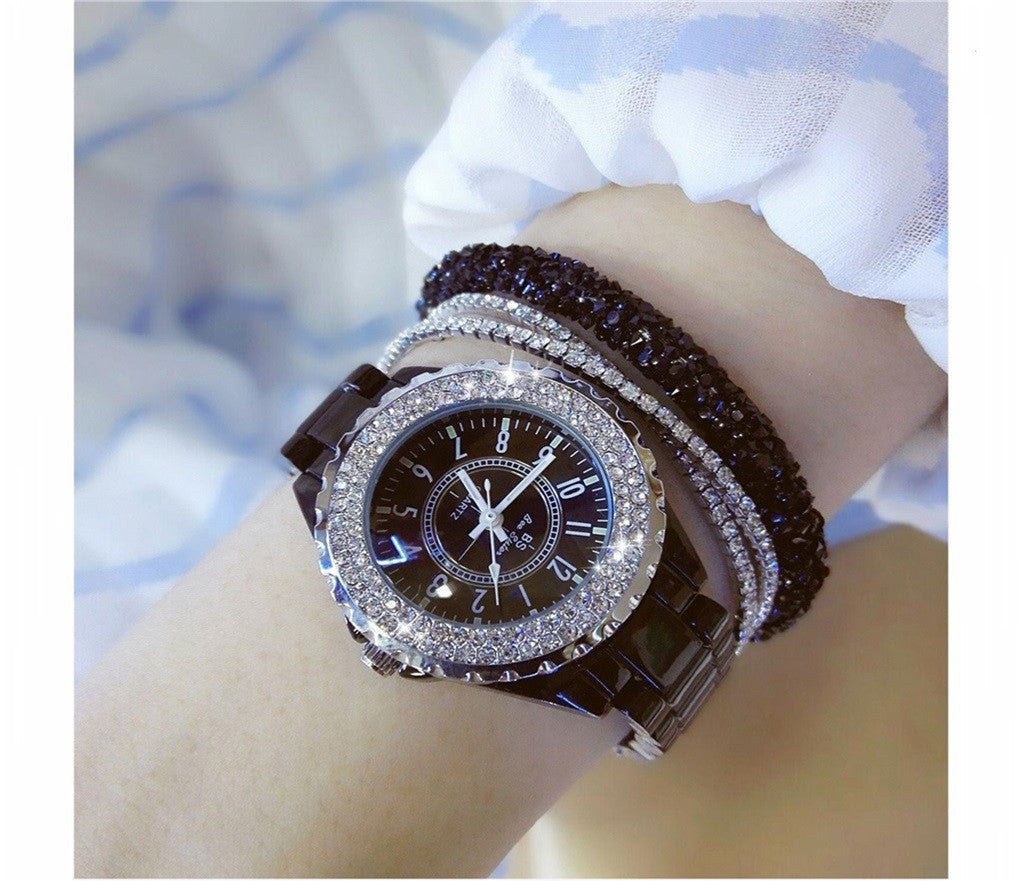 Mechanical Watch Ladies Automatic White Ceramic Student Female Watch