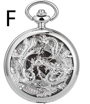 Romaji Hollow Pocket Watch With Gear Parts