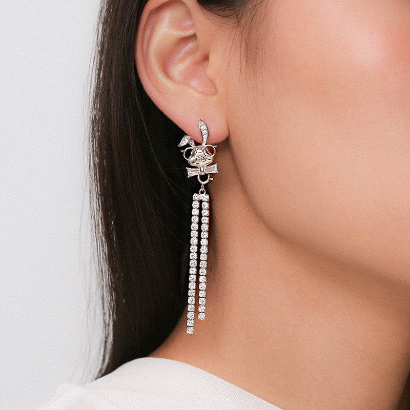 Earrings Female Tassel Earrings Female Round Face Looks Thin