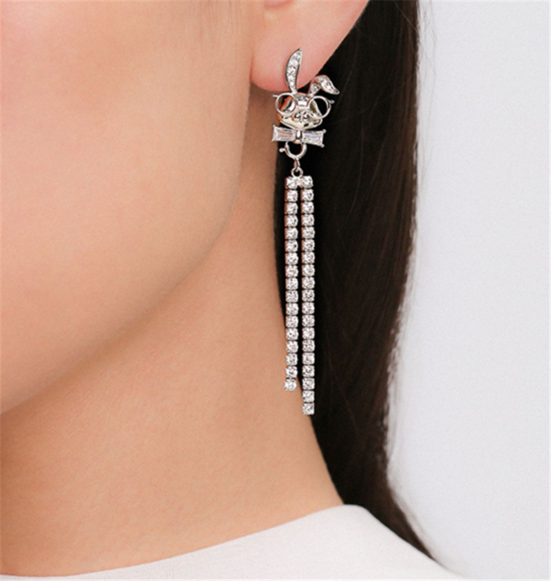 Earrings Female Tassel Earrings Female Round Face Looks Thin