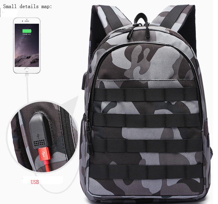 USB camouflage backpack