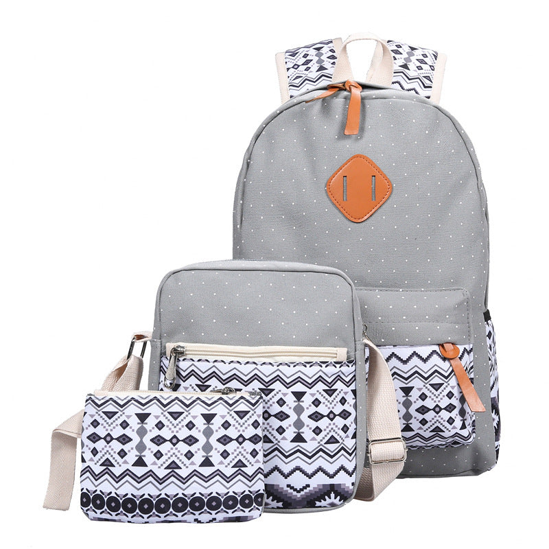 Three-piece wave backpack