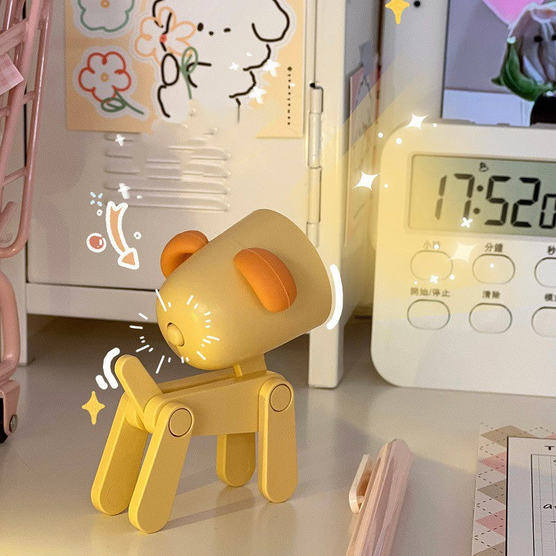 Cute Night Light Mini Desktop Ornament Cartoon Puppy Creative Ornament