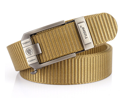 Automatic buckle nylon thick canvas belt