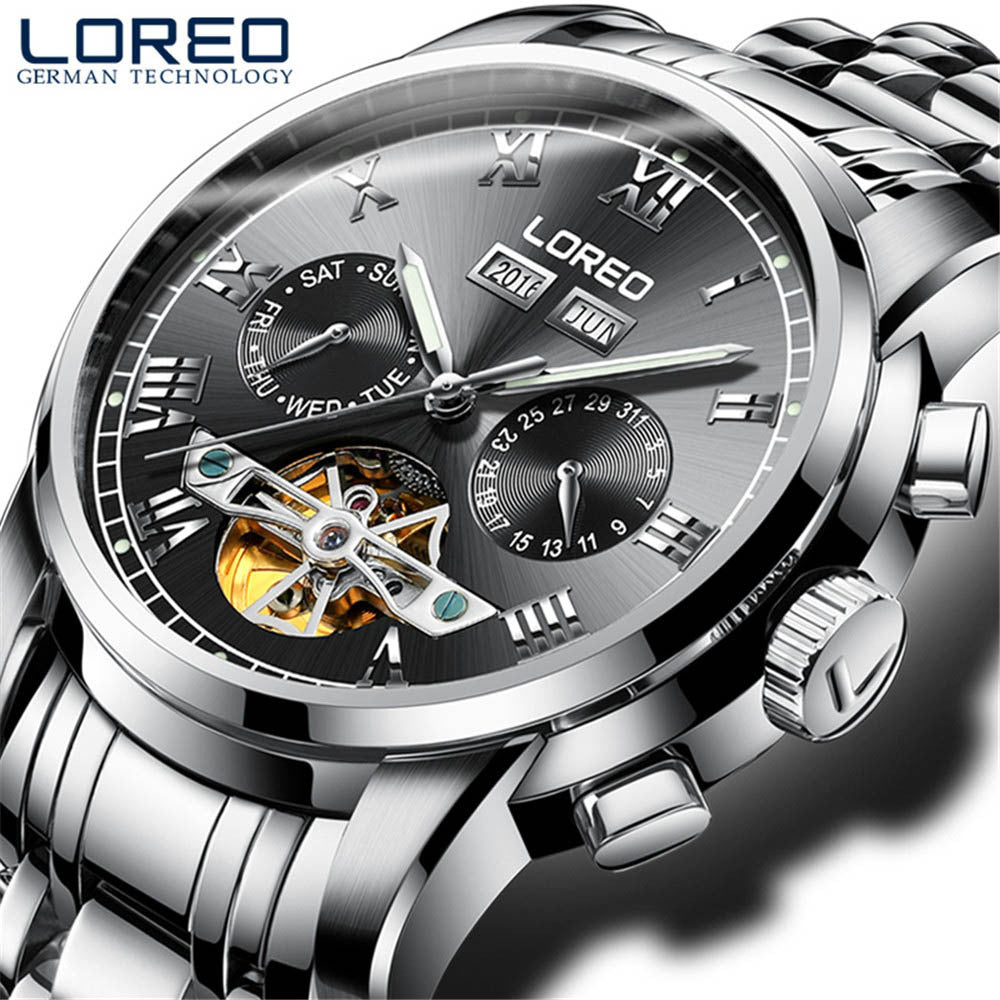 LOREO watch men's mechanical watch