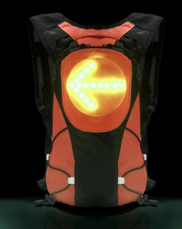 Turn signal backpack LED backpack warning light