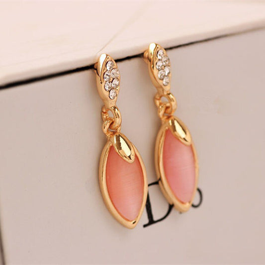 Simple opal boutique earrings