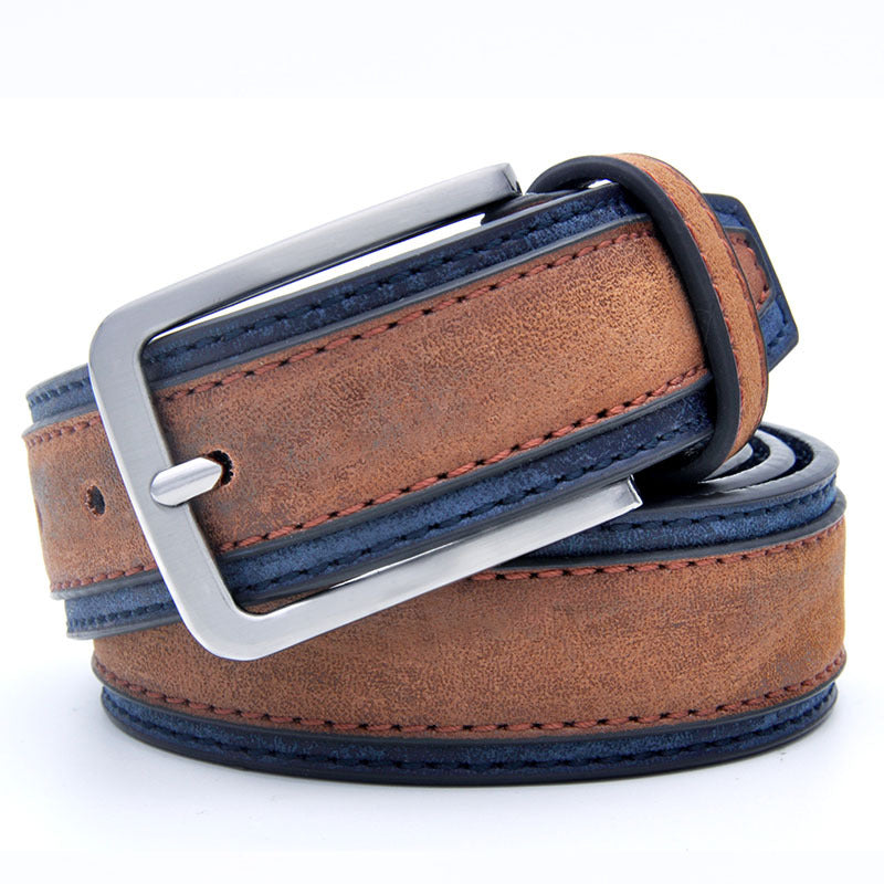 Hot Sale Fashion Casual Belt PU Jeans For Men