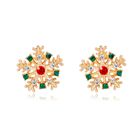 Christmas Series Earrings Fashion Creative Alloy