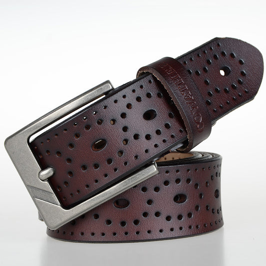 Leather belt