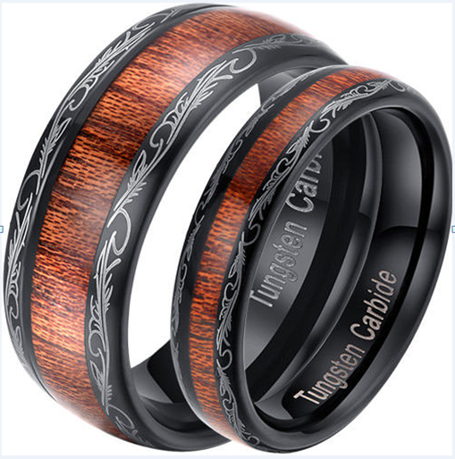 Men and Women Wood ring