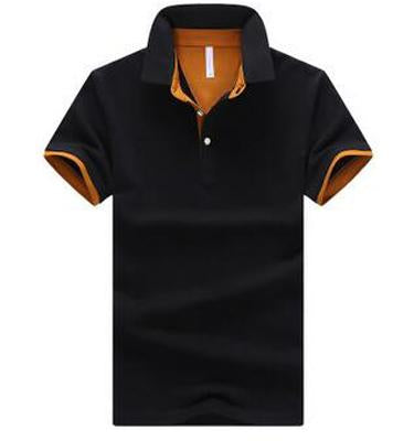 Mens Stand Collar Polo Shirt