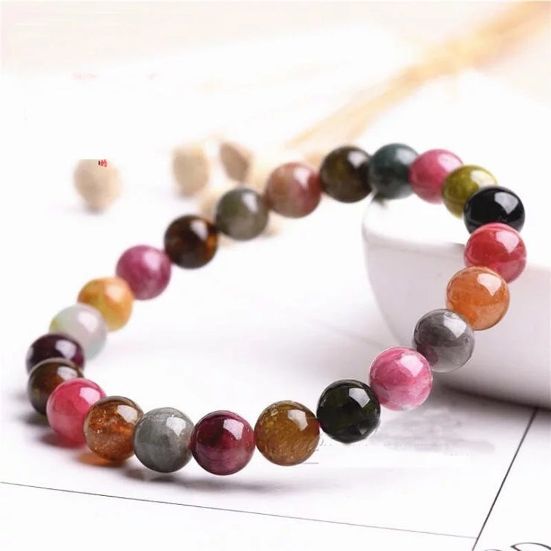 Natural colored tourmaline bracelet