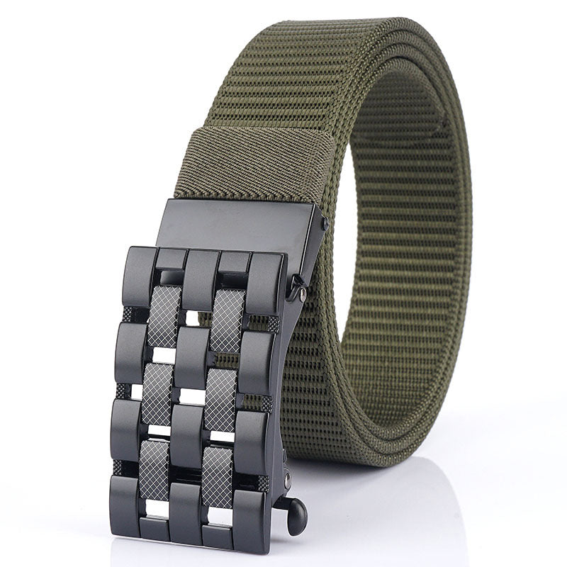 Automatic buckle nylon belt