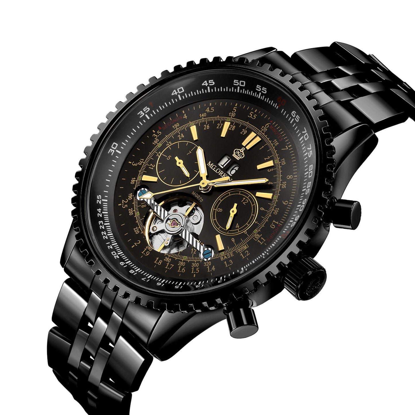 ORKINA flywheel men's automatic mechanical watch